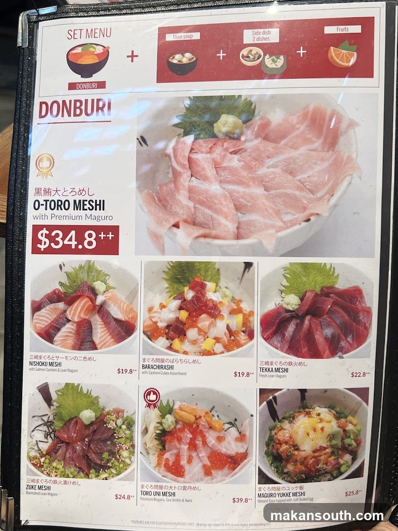 DONBURI SET MENU