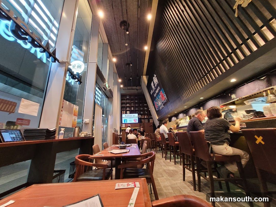 Restaurant Interior with Sushi Bar