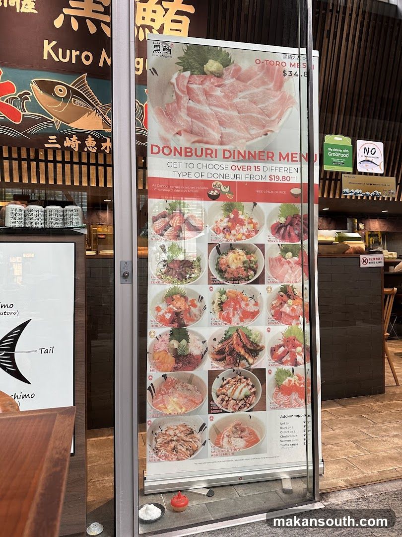 DONBURI DINNER MENU