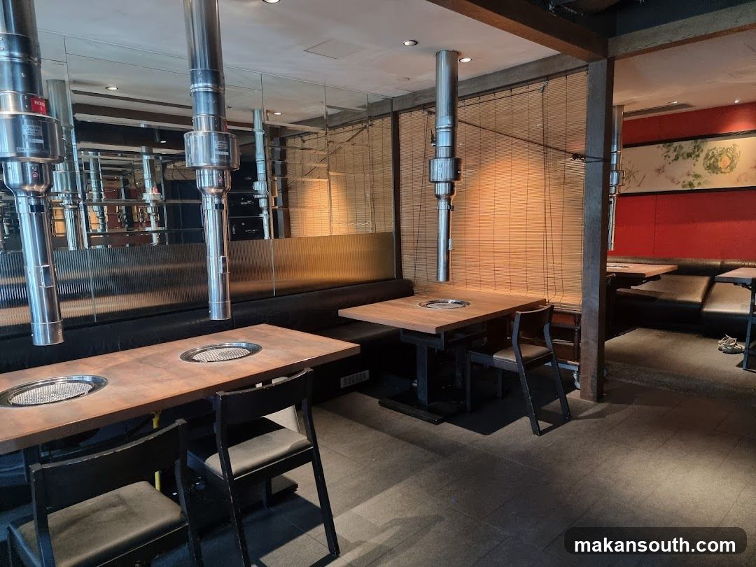 Restaurant Interior with Grills