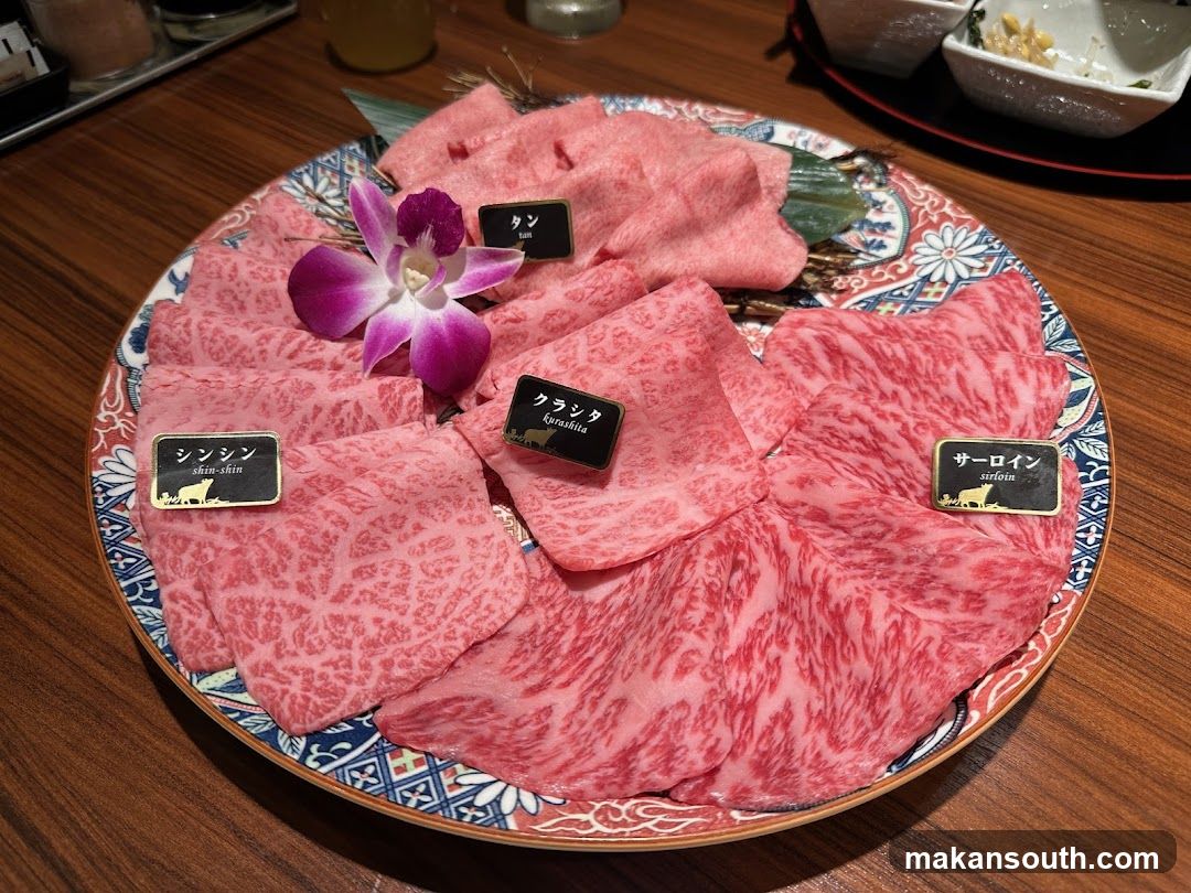 Assortment of Raw Beef Slices