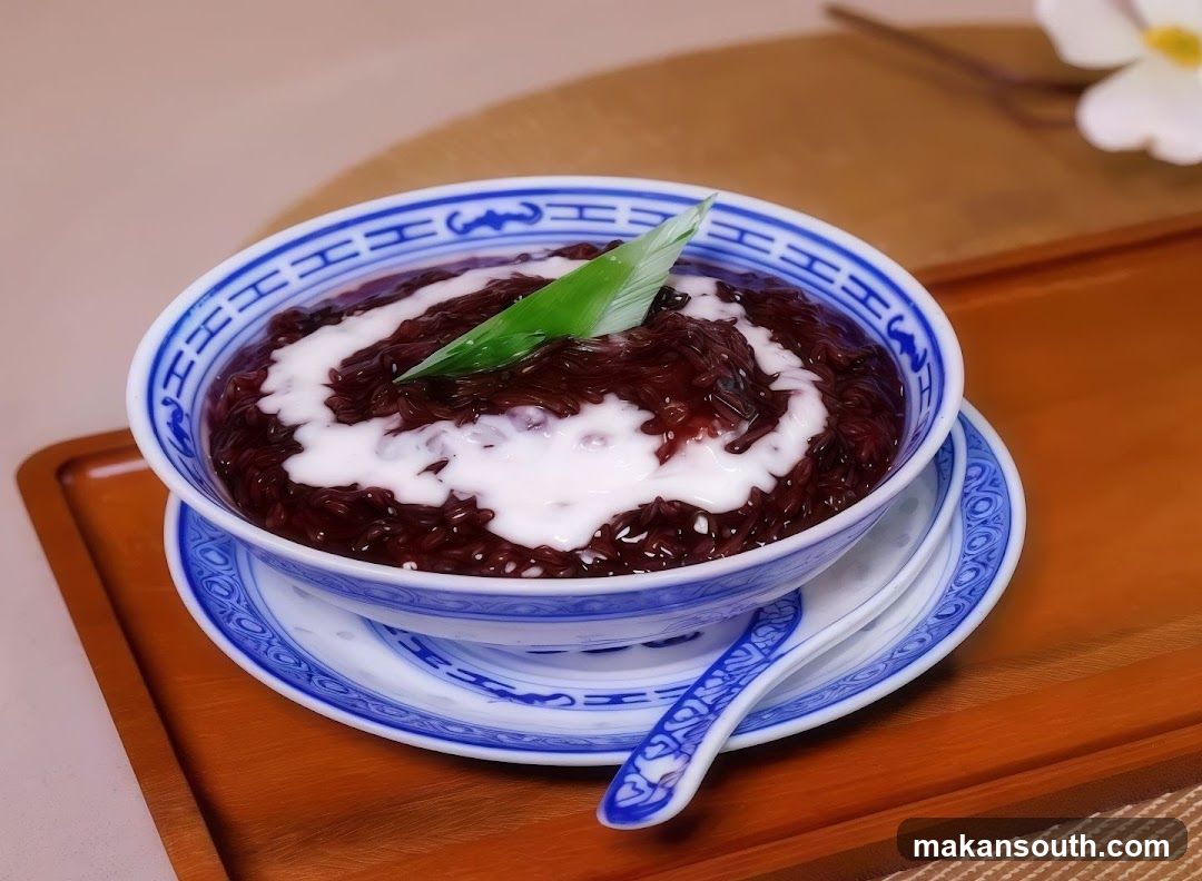 Black Rice Pudding with Coconut Milk