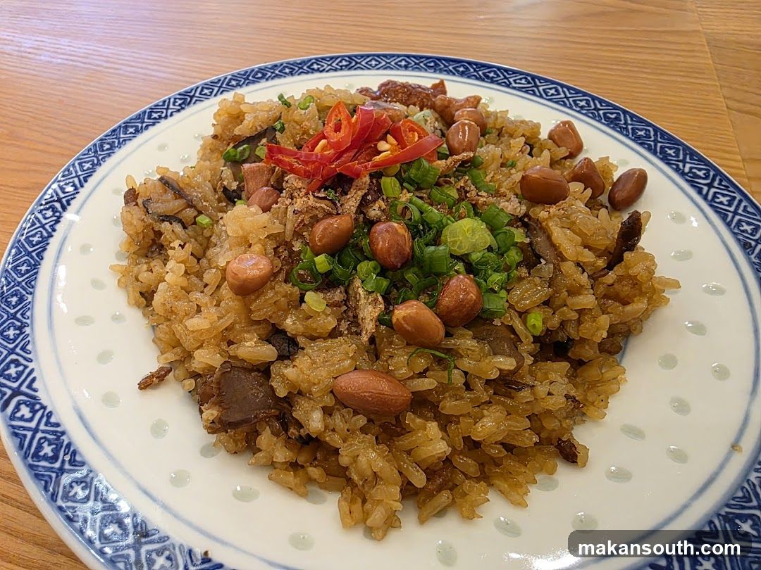 Sticky Rice with Peanuts and Chili
