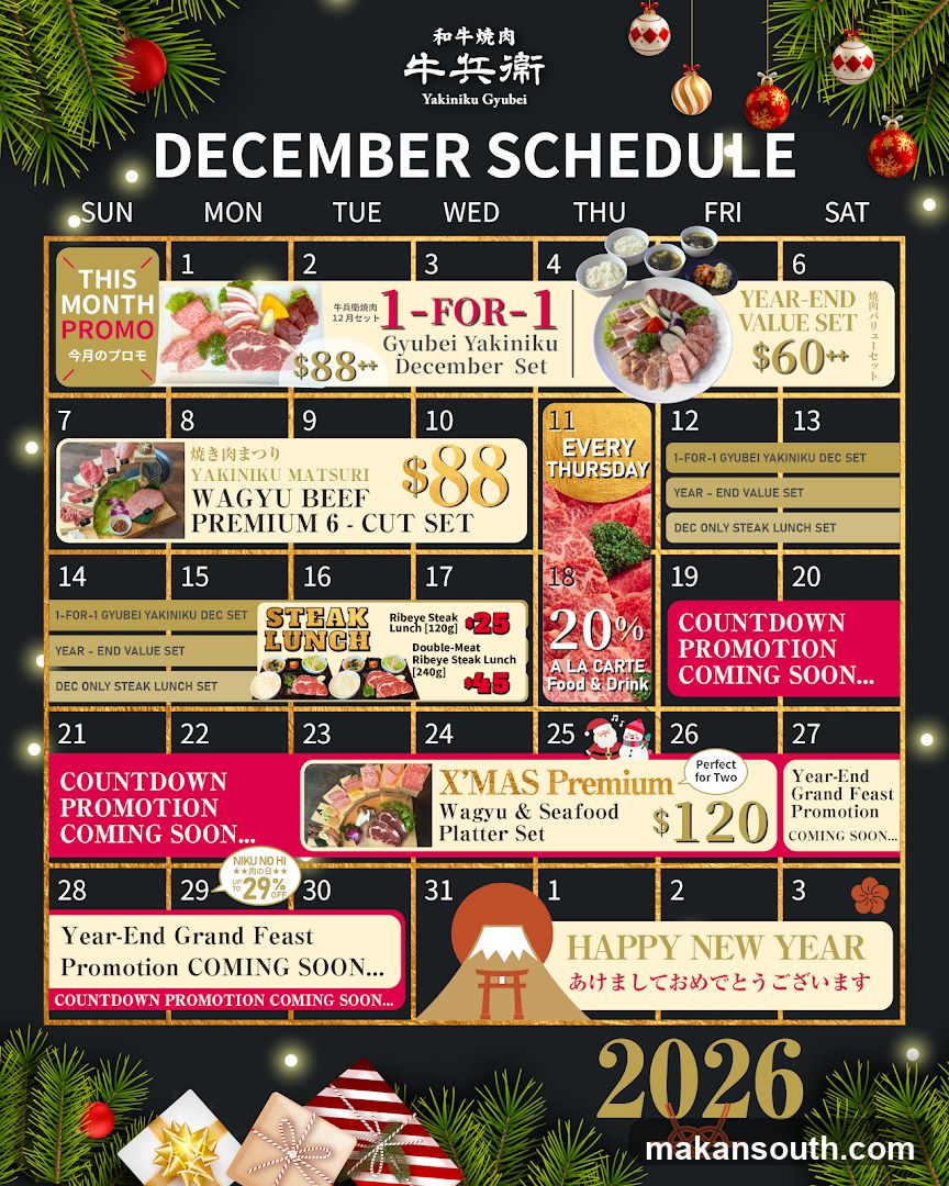 December Schedule