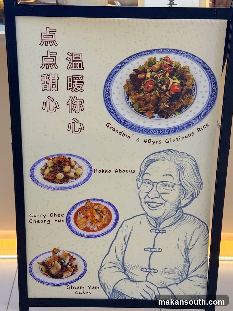 Menu with Traditional Dishes