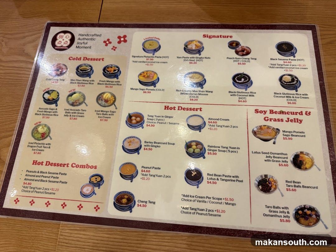 Sweet Delights Menu