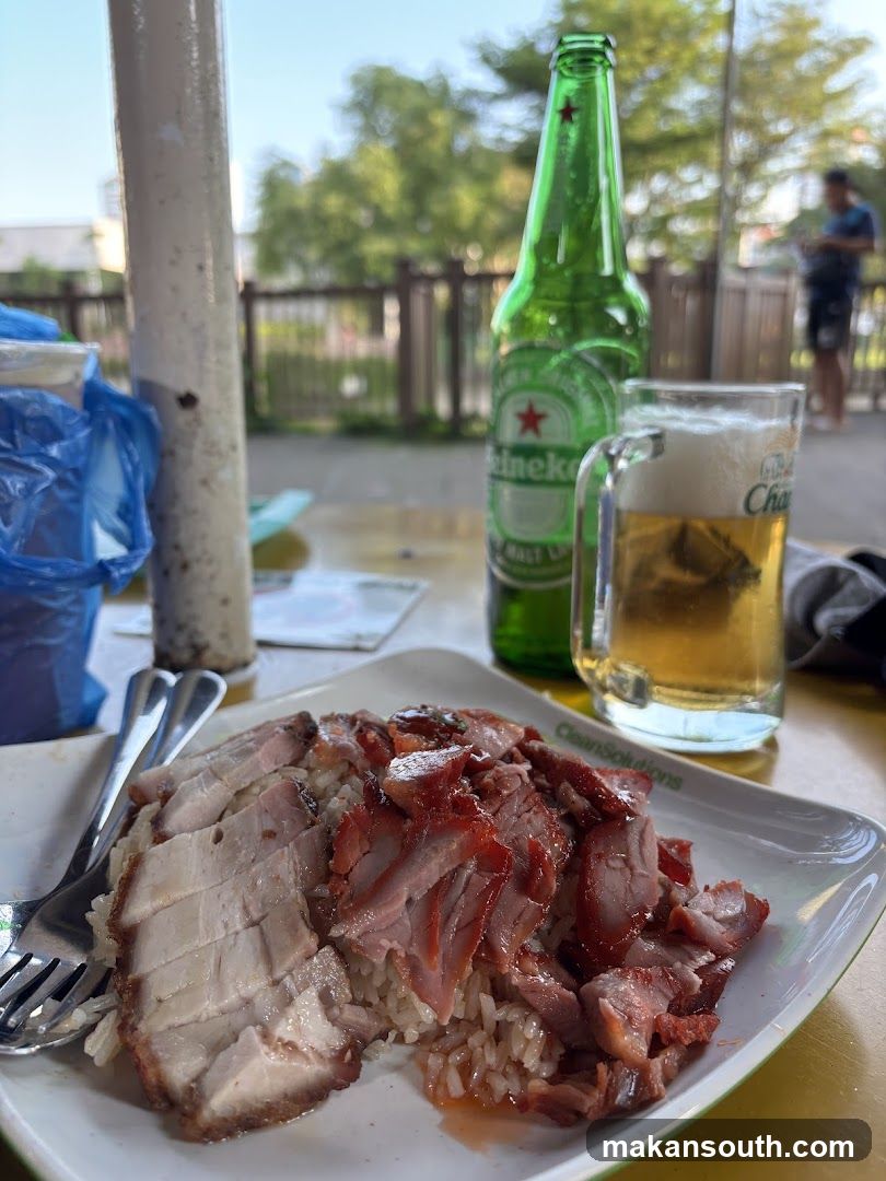 Roast Meats with Rice and Beer