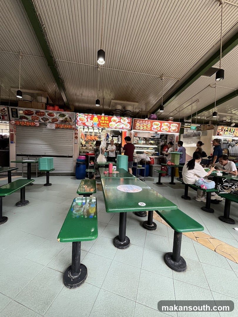 Food court seating area