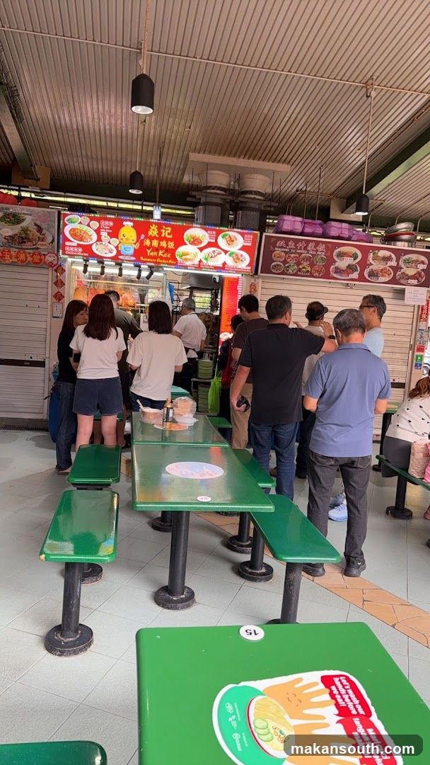 Food Stall with Customers