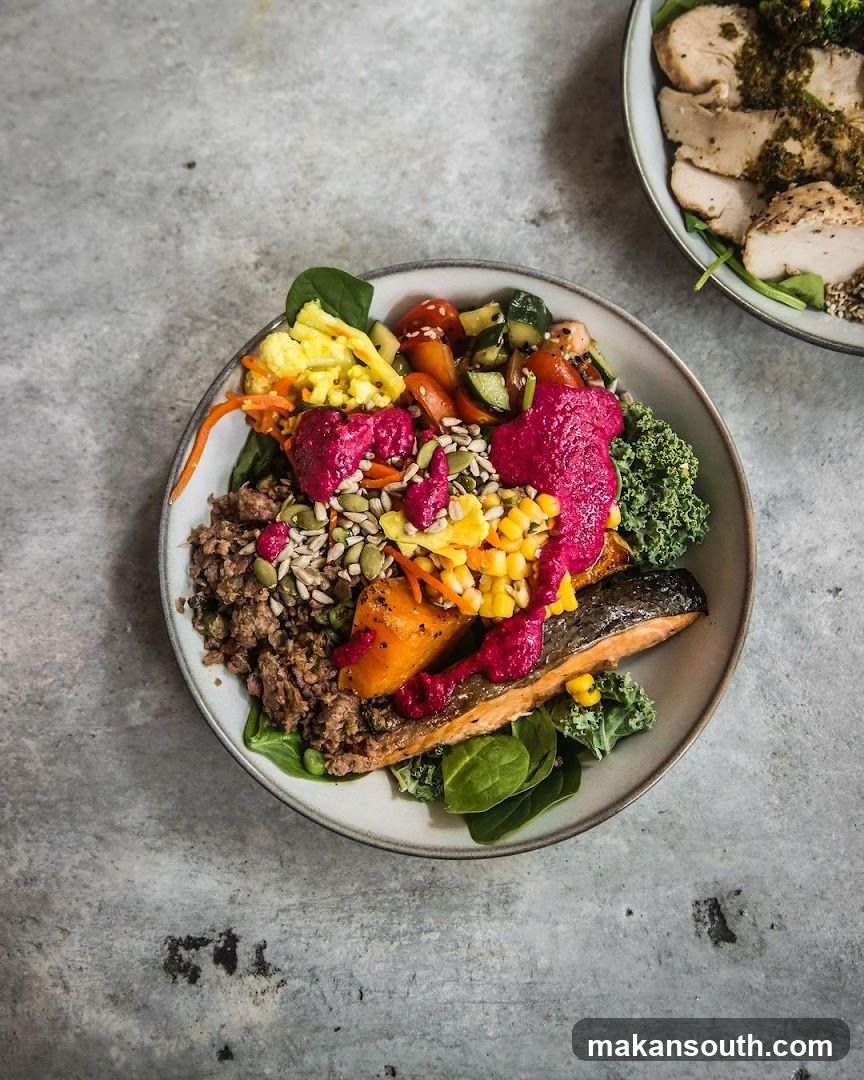 Salmon and Chicken Bowls