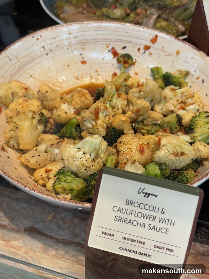 Broccoli and Cauliflower with Sriracha Sauce