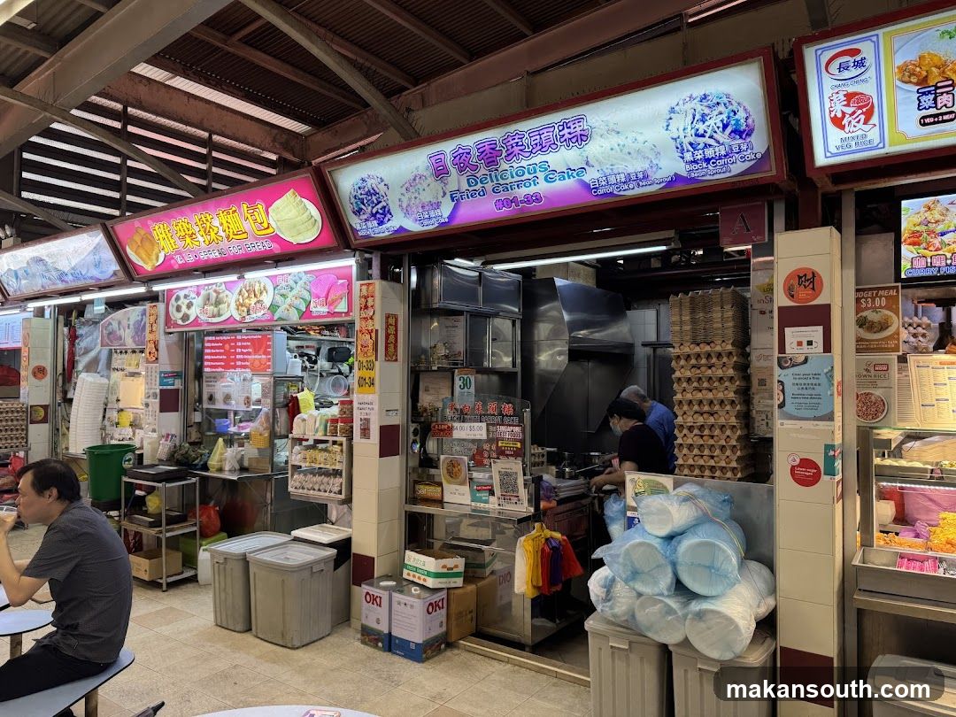 Food Stall with Carrot Cake