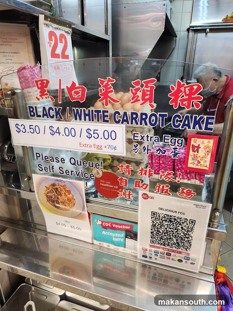 Black/White Carrot Cake Stall