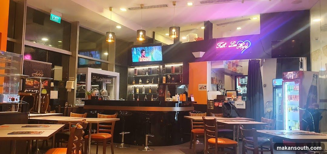 Restaurant Interior with Bar and Seating