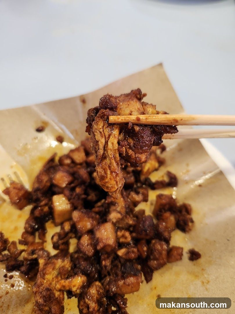 Fried Food with Chopsticks