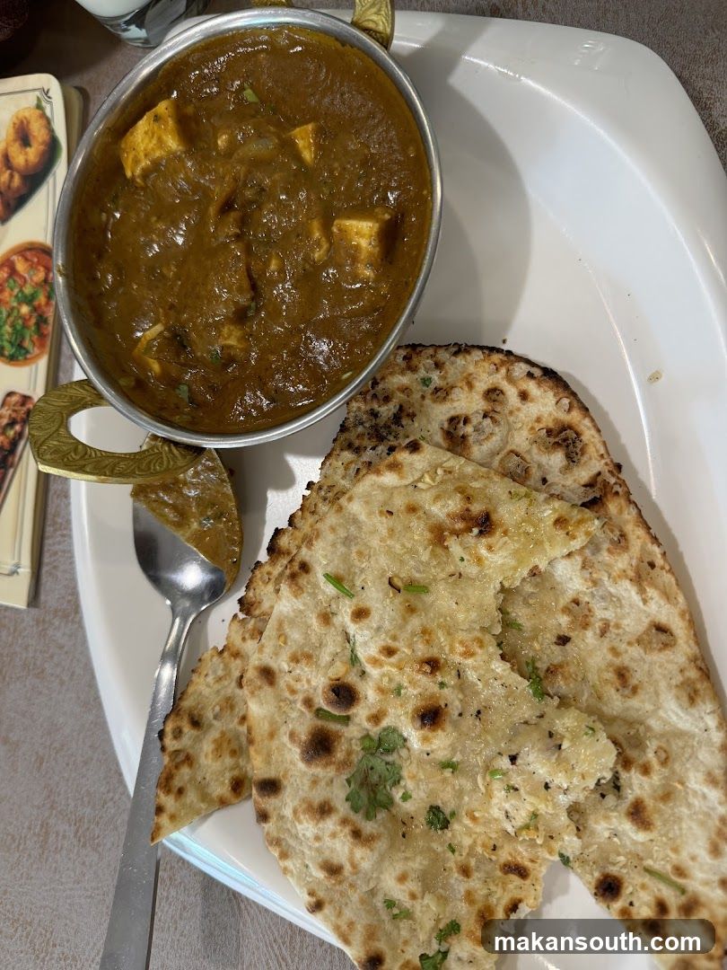 Paneer Dish with Naan