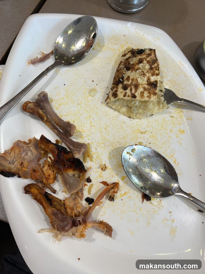 Leftover Food on Plate