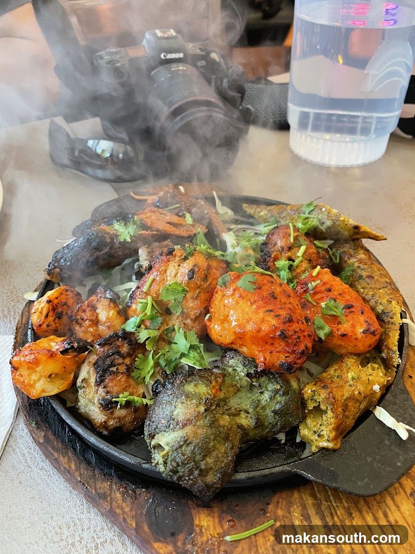 Sizzling Platter of Kebabs