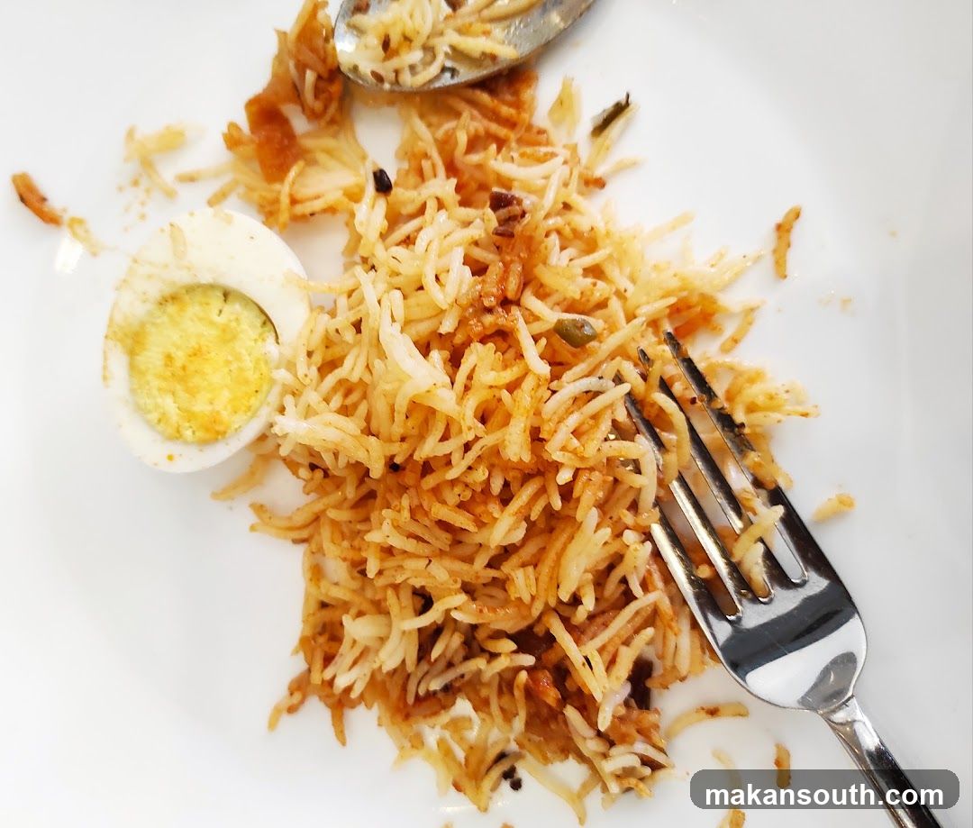 Biryani with Egg