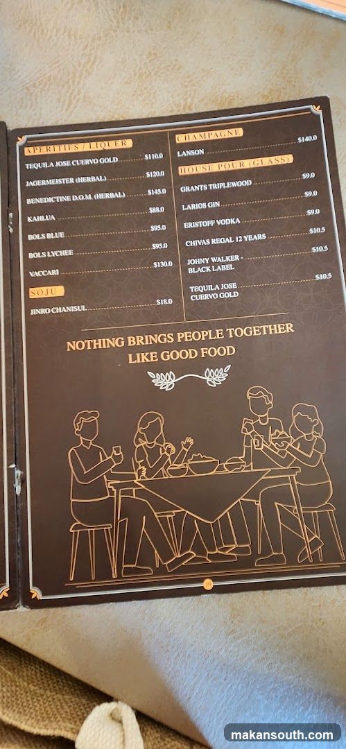 Drinks Menu