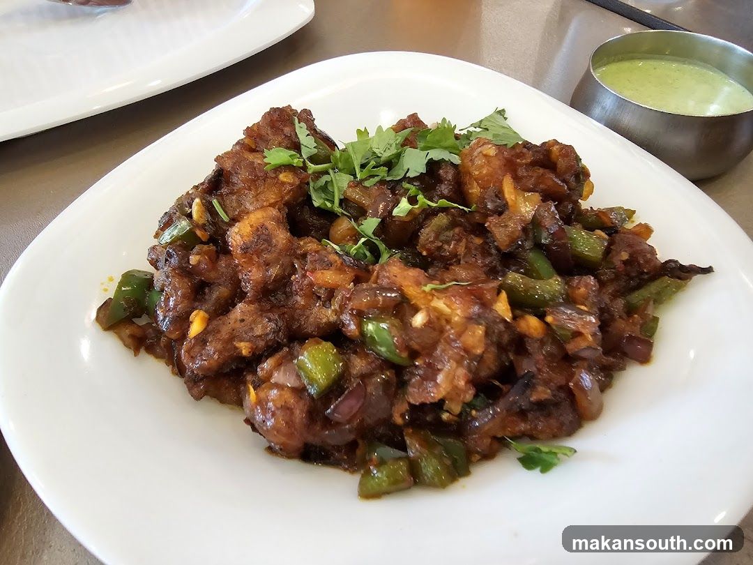 Spicy Stir-Fried Dish with Cilantro