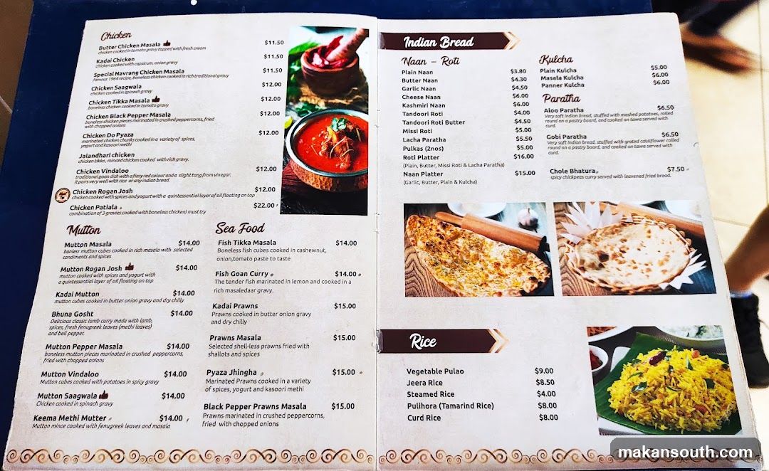 Indian Menu