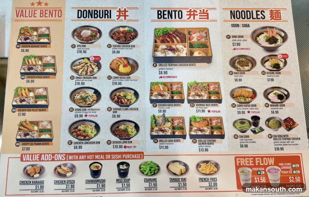 Japanese Menu