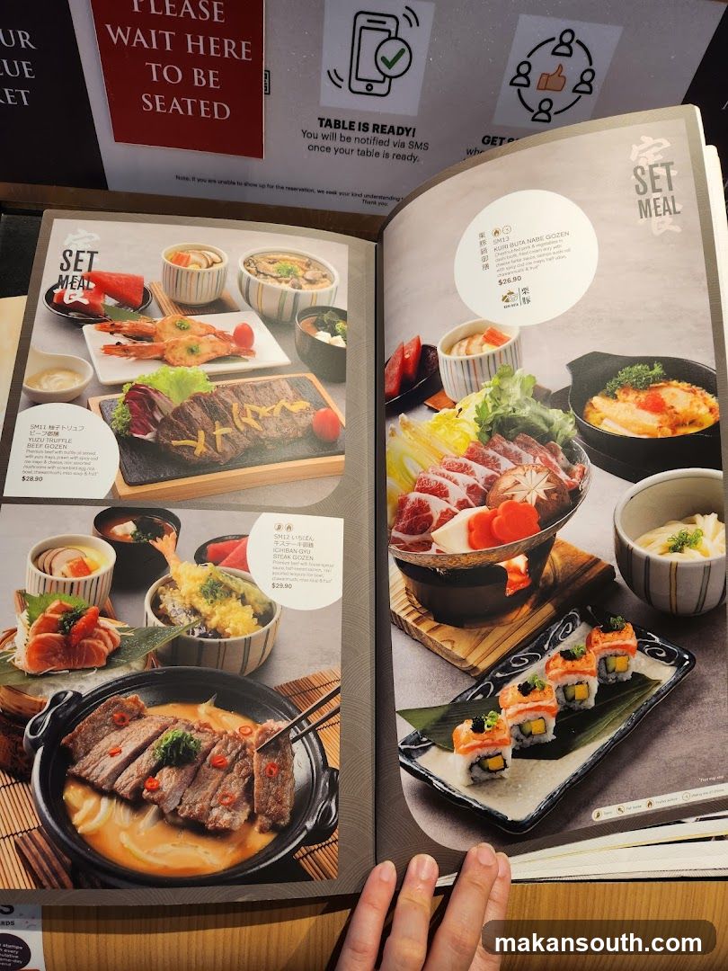 Set Meal Menu