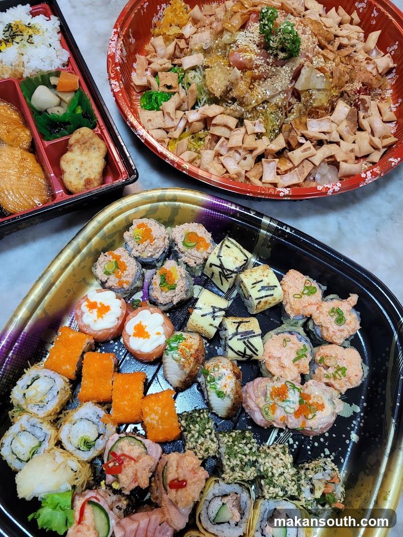 Assorted Sushi and Bento Box