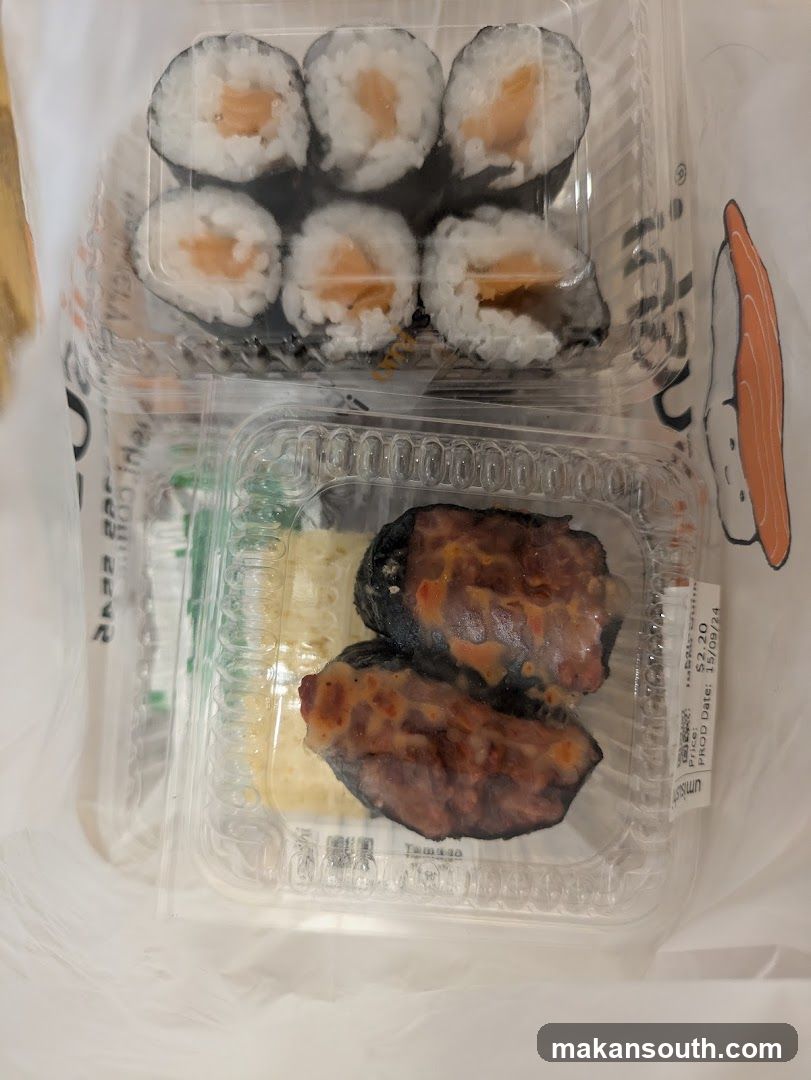 Sushi and grilled items