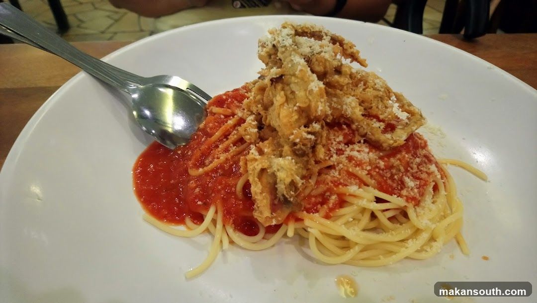 Spaghetti with Fried Topping
