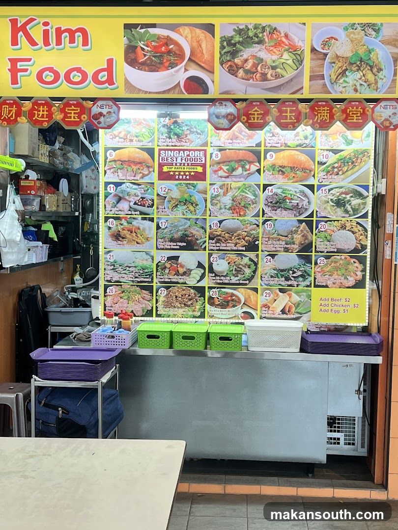 Kim Food Menu