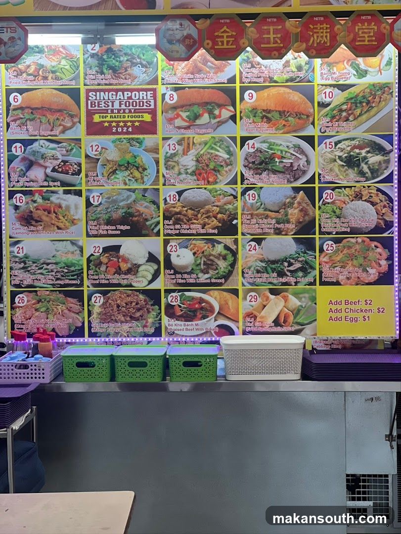 Singapore Best Foods Menu