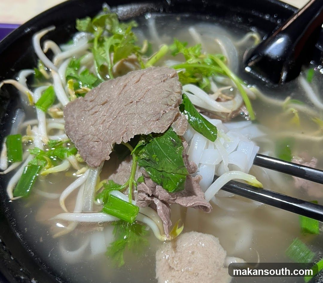 Pho with Beef and Bean Sprouts