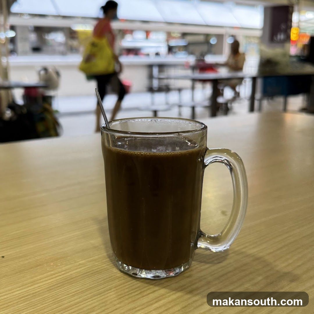 Coffee in a glass mug