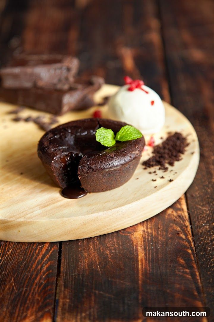 Chocolate Lava Cake with Ice Cream