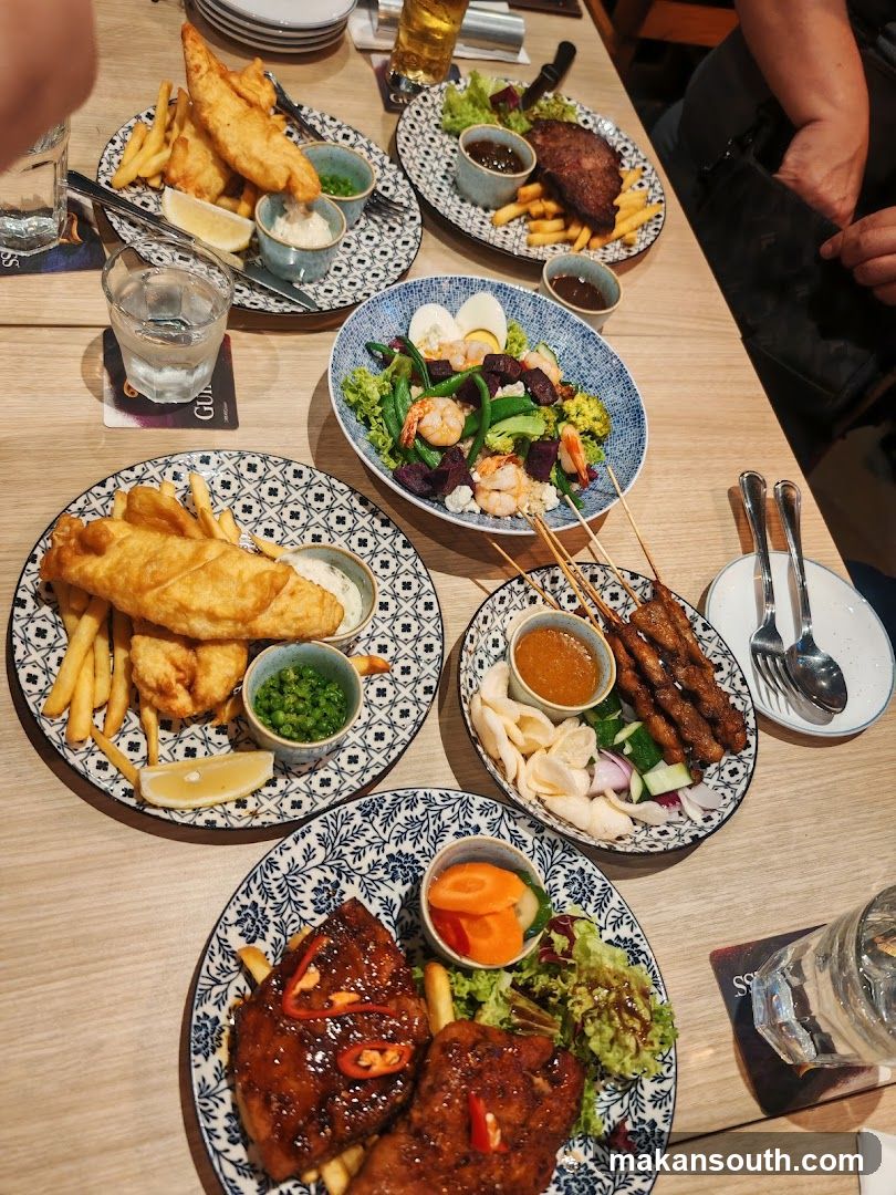 Table with various dishes