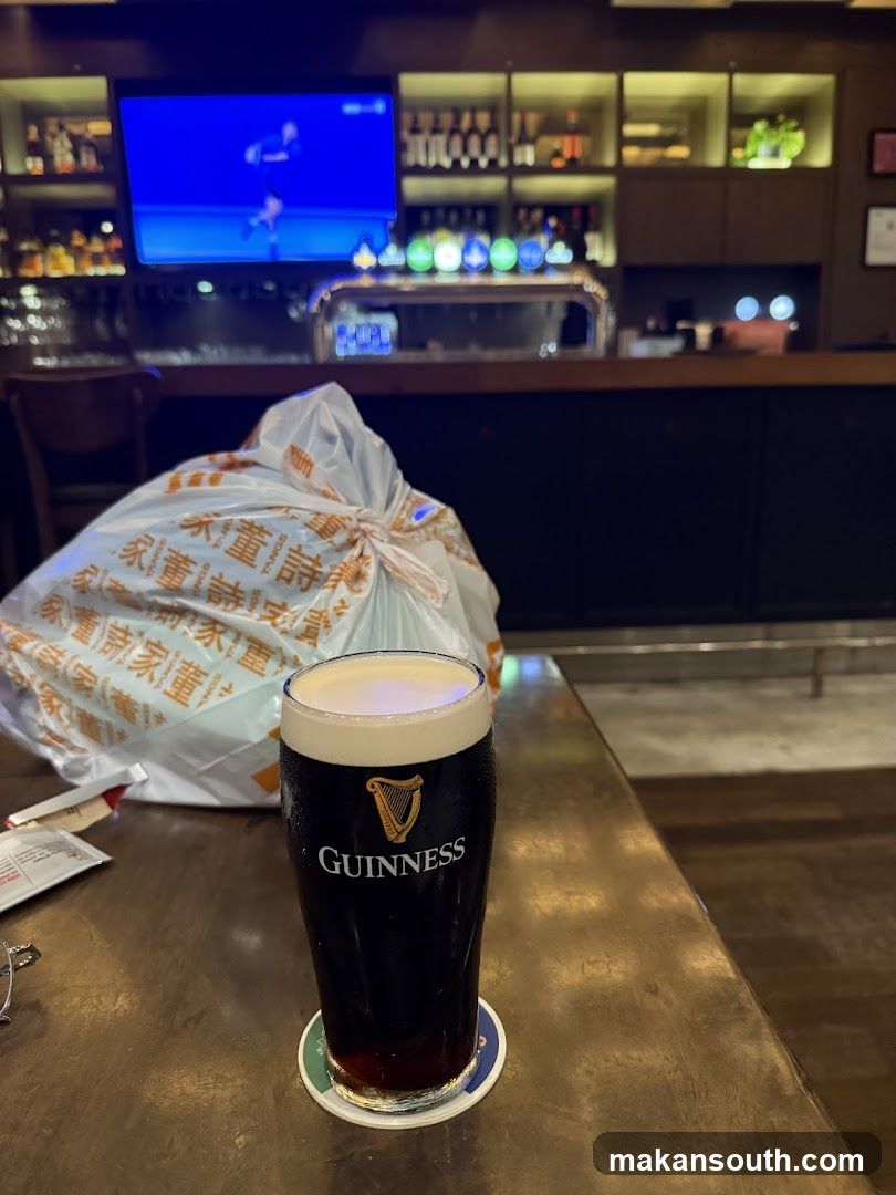 Guinness beer in a bar