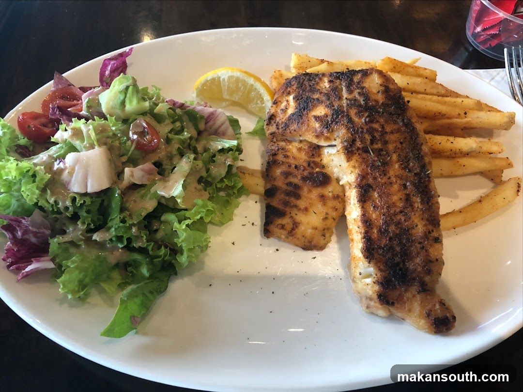 Fish and Chips with Salad