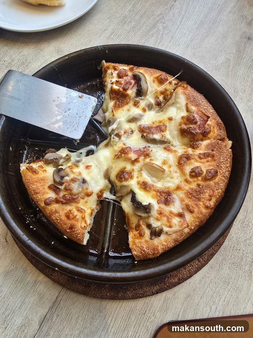 Mushroom and Bacon Pizza
