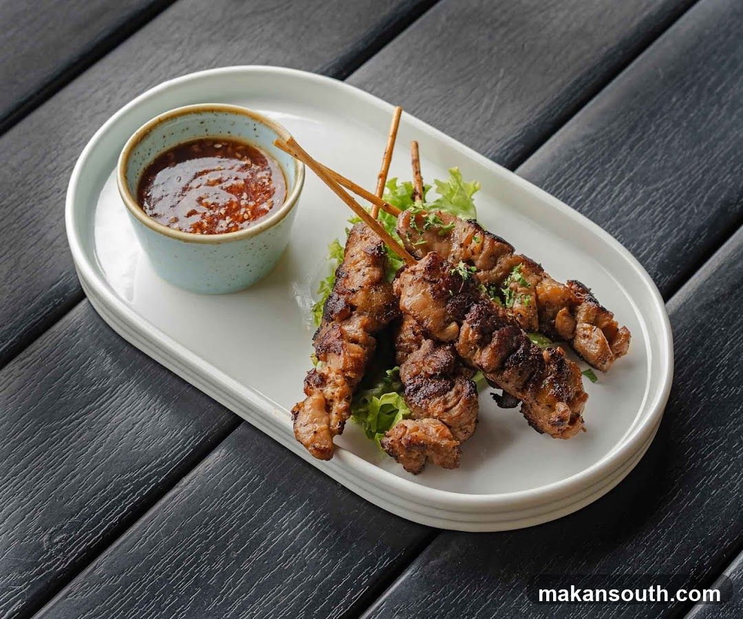 Grilled Meat Skewers with Dipping Sauce