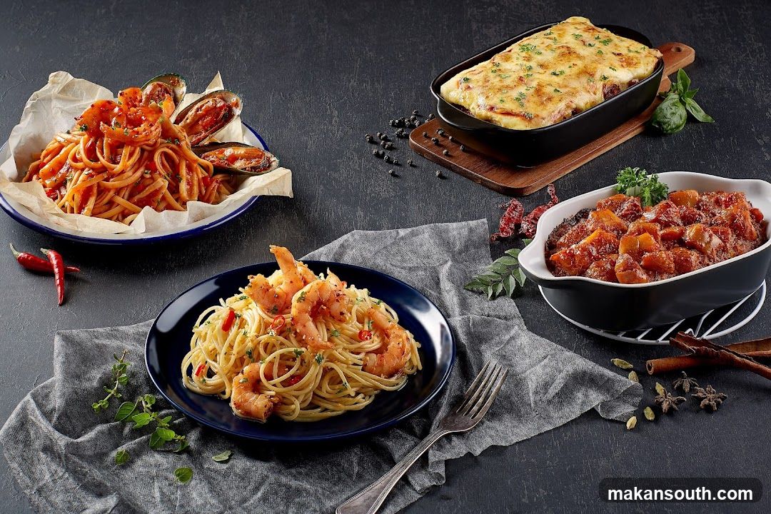Assortment of Pasta and Baked Dishes