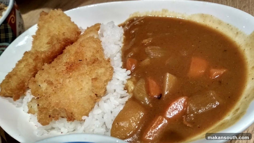 Fried Fish Curry with Rice