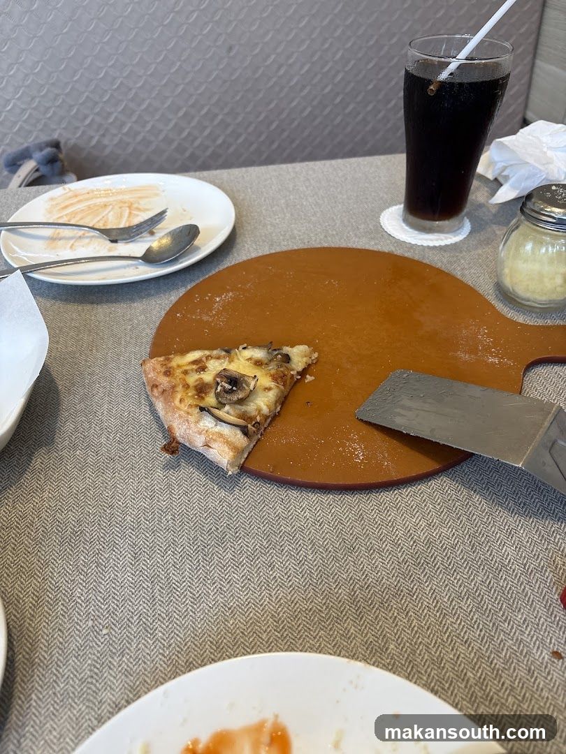 Leftover Pizza and Drink
