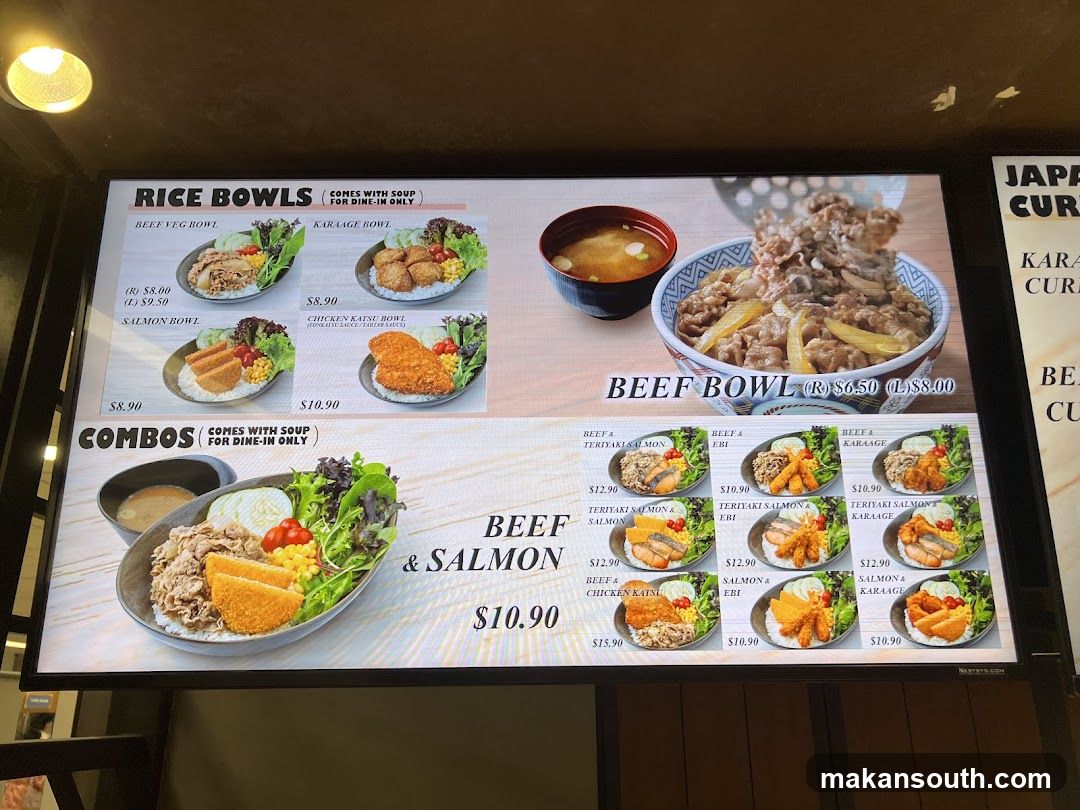 Japanese Rice Bowls and Combos