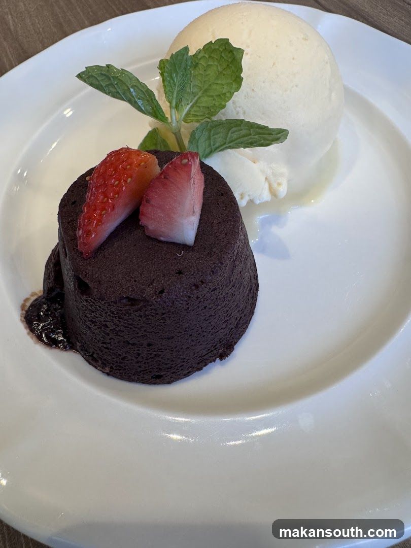 Chocolate Lava Cake with Ice Cream