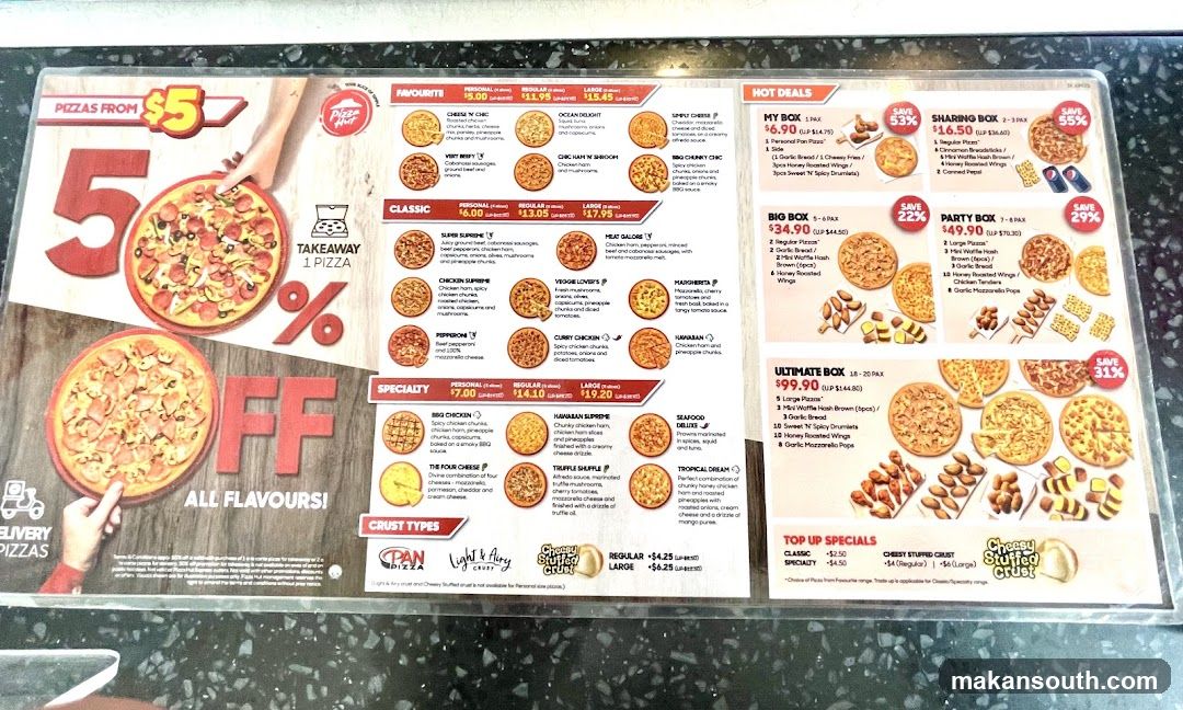 Pizza Hut Menu