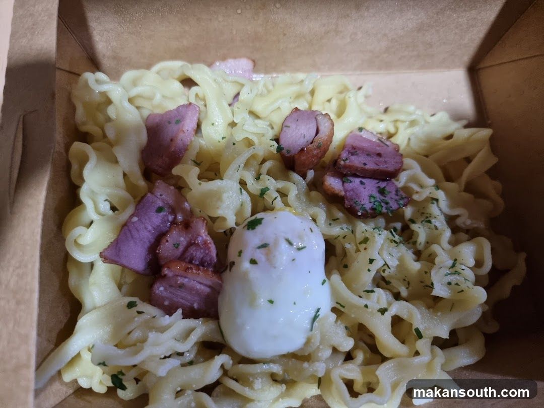 Pasta with Sausage and Egg