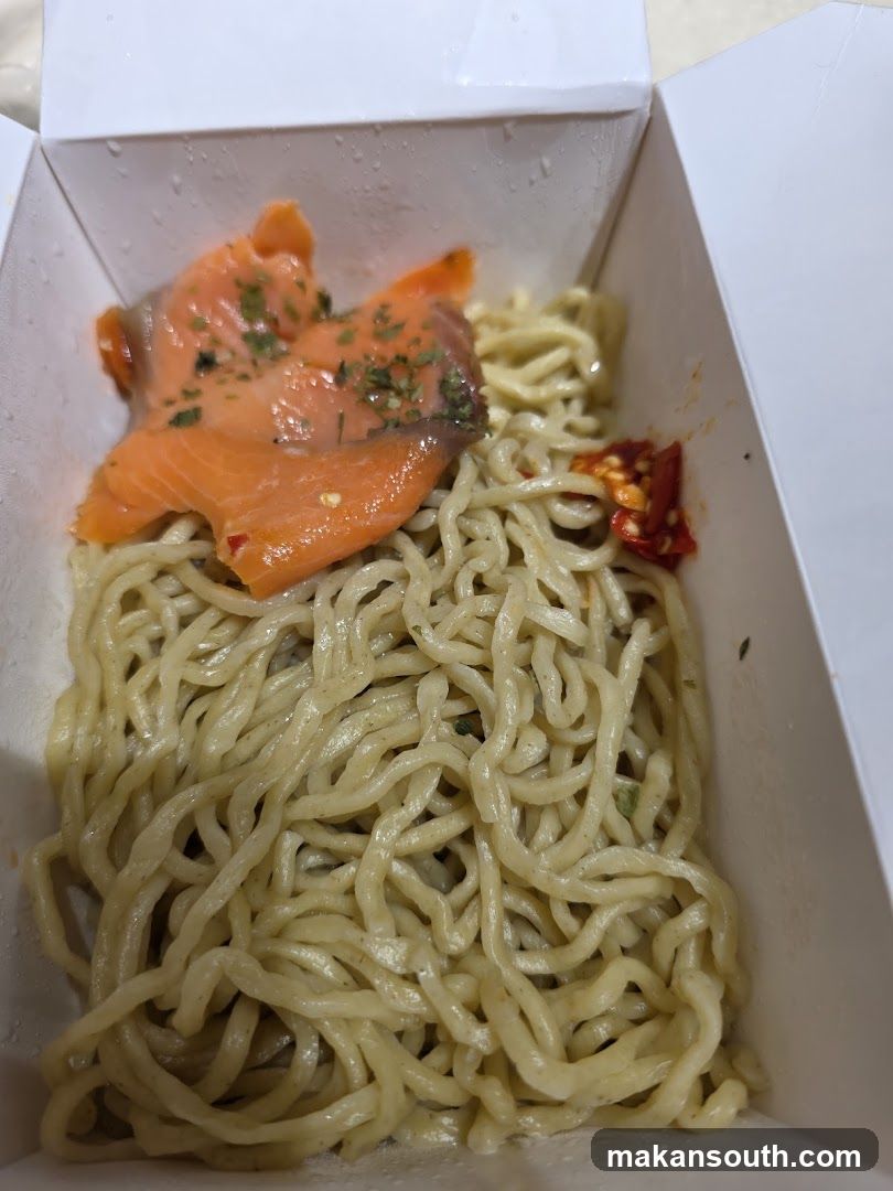 Noodles with Salmon