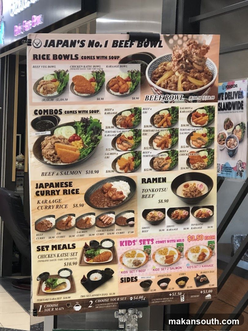 Japan's No. 1 Beef Bowl Menu